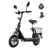 Twofish M5 Pro Elektrinis paspirtukas 500W Variklis 12  Padanga Miesto Elektrinis Paspirtukas 48V 13Ah Dvigubi Diskiniai Stabdžiai Maksimali Apkrova 120Kg Maksimalus Atstumas 30Km juoda