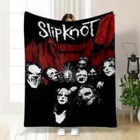 Masked Figures In Black and White with a Dark Red Background. for All Seasons Blanket Lunch Break Throw Gift 75X95CM
