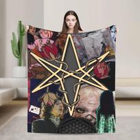 BMTH Bring Me The Horizon Šiltos minkštos antklodės Kempingo pliušinė pledinė antklodė Patogus miegamojo flanelinis lovatiesis Sofos lovos užvalkalas 75X95CM