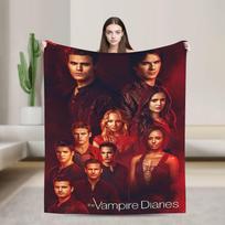 Vampyrų Dienoraščiai Siaubo Filmo Mesti Antklodė Sofai Minkšta Pliaupota Pliušinė Antklodė Įvairių Dydžių Lovatiesė Visais Metų Laikais 75X95CM
