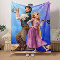 1 vnt., Pasakų Rapunzel ir Flinas Rideris Mesti pledas Namų dekoras, Sofos užvalkalas, Lauko pledas, Dovana draugams, Flanelinis pledas, Tinka 75X95CM