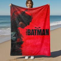 1 vnt. Betmenas The Batman Filmo Plakatas Lauko Antklodė - Mėtoma Antklodė, Minkšta, Flanelinės Antklodės, Svetainė, Kelionės, Stovyklavimas-1102038 75X95CM