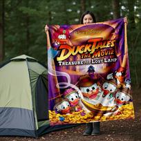 1 vnt., DuckTales pledas, sezoninis namų dekoratyvinis užtiesalas, unikali dovanų idėja, svetainei, kelionėms, stovyklavimui 75X95CM