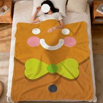 Kalėdos Mielas Sniego Senis G-Meduolis Menas Flanelė Minkštas Šiltas Pliušinis Antklodė Sofa Svetainė Gyvūnas Miegamasis Dovana Namai Automobilis Nešiojamas 75X95CM