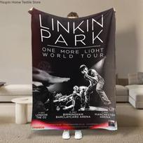 Rock Band L-Linkin Cool P-Park Antklodė Minkšta Pūkuota Mesti Antklodė Prabangi Antklodė Mesti Vaikui Suaugusiam Sofa Lova Antklodės Užvalkalas Kelioninė Mesti Antklodė Dovana 75X95CM