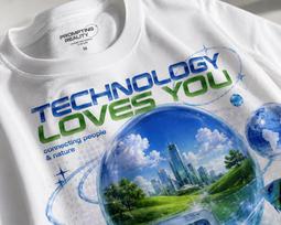 Frutiger Aero Shirt Nostalgia Tee: Retro Internet Cybercore Design, Aqua Graphics (Unisex Large Print, Bella+Canvas Cotton) 3XL