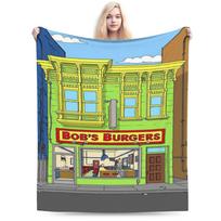 Bobs Funny B-Burgers Stuff Blankets Lightweight Thin Velvet  Throw Blanket Comfortable Bedspreads 75X95CM