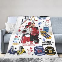 Šildomos Rivalry pledai Flanelė Visų sezonų Kvėpuojantis Super minkštas metamas pledas lovai laukui Pliušinis plonas pledas 75X95CM