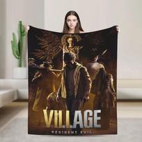Resident Evil Village Soft Quality Blanket Bedding Throw for Autumn Outdoor Fashion Bedspread Suitable for Boys and Girls 75X95CM
