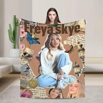 Freya Skye pledas Pikniko flanelės pledas svetainei Šiltas minkštas individualios kokybės lovatiesė Dovana 75X95CM