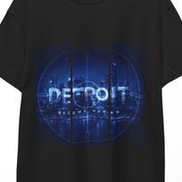 Detroit Become Human T-Shirt inspired by the PS4 PS5 video game, futuristic android gamer shirt, perfect USA gift fans!! M blue