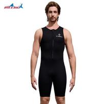 Men Women Full Body Front-Zip Wetsuit Diving Snorkeling Surfing Cold Water Swimming Chloroprene Neoprene Thermal Insulated XXL black