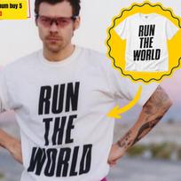 Harry Style Funny Tee, Run The World T-shirt, Harry Style Merch, Merch 2026 Harry Style, Harry Style Fan Gift 2XL