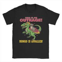 Mongo Is Appalled  Princess Cat Riding Dinosaur TShirt Summer  Popular TShirts Men Cotton Comfortable Oversize Clothing Gift S įvairiaspalvis