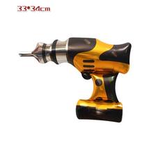 Cartoon Power Drill Hammer Modeling Balloon Aluminum Film Hand Holding Balloon  Father's Power Drill