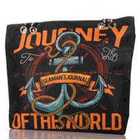Maritime Strandtasche mit Anker und Reißverschluss One Size sodri morkų oranžinė spalva