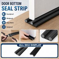 Door Bottom Strip Soundproof Window Stopper Weatherstripping Tape for Door Window Insulation Cuttable Foldable One Size juoda