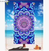 Ultra Soft Mandala Pattern Printed Microfiber Beach Towel Home Decor Beach Swimming Pool Camping and Travel Comfortable Beach 50X100cm &1pc