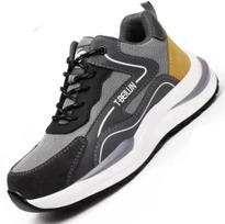 Fashion Men Safety Wrok Shoes Composite Toe Anti-smash Sneakers Industry Protective Boots Electrician Insulated Shoes Footwear 38
