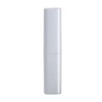 Compact Travel Toothbrush & Toothpaste Holder with Lid and Mouthwash Cup Solid Color Toothbrush Set pilka spalva
