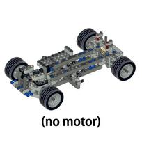 High-Speed Racing Technical Electric RC Motor Car Rast Chassis with Monster Motor Buggy Vehicle Differential Building Block Toy