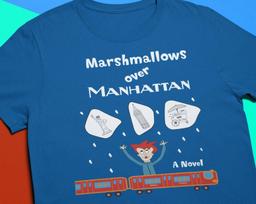 Marshmallows over Manhattan,  Book T-Shirt, New York Shirt, Children's Book, Love Reading, Manhattan Tee 4XL