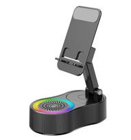 1Pc Smart Sensor Phone Holder Wireless Bluetooth Speaker Home Office Live Streaming Charging 5-in-1 Speaker juoda