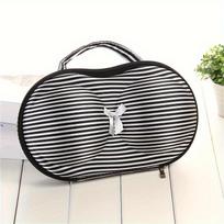 Chic EVA travel organizer for bras and underwear. Large capacity with lid, portable for trips and gifting.