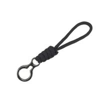 Bag Pendant Paracord Keychain Anti-lost Braided Woven Keychain  Car Key Holder black
