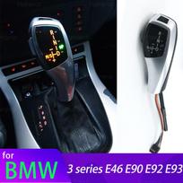 LED Gear Shift Knob Automatic Gear Shifter Lever Handle for BMW 3 series E46 E90 E91 E92 E93 316i 318i 320d 320i 323i 328i 330i E46 Silver