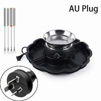 Heated Bowl Electric S'mores Maker Flameless Flameless Fondue Set  Indoor AU Plug