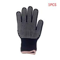 1 Pcs New Double-Sided Hair Straightener Perm Curling Hairdressing Heat Resistant Finger Glove Hair Salon Tools Thermal Styling Gloves balta