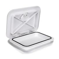 Marine Deck Access Hatch 10.63 ×14.76  White/Black Rectangle Boat Hatch & Lid,Boat Deck Hatch Lids balta