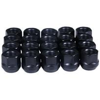 Black   Lug Nuts m12x1.25,m12x1.5  height 21mm Open end  Wheel Nuts  hex 19mm 16pcs M12x1.5