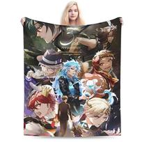 Relax Twisted-Wonderland the Animation Anime Blanket Merch Room Decorative Blanket Throw Warm Flannel for Office Size: 75*100cm, Weight: 230 GSM