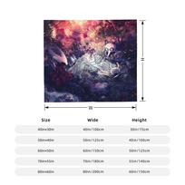 Hollow Knight Silksong & Hornet Flannel Throw Blanket Blanket for Sofa Bedroom Soft Bedspread Size: 75*100cm, Weight: 230 GSM