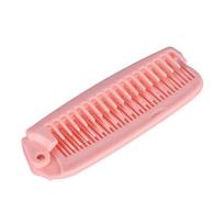 Styling Portable Travel  Comb Folding Comb Massage Hair Comb Foldable Hair Comb  Women and Children rožinė