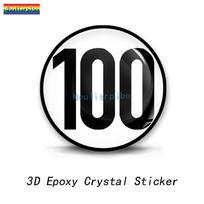 3D Stereo Exquisite Epoxy Dome Car Sticker Speed Limit 20km Digital 100 PVC Car Motorcycle Helmet Mobile Phone Vinyl Decal diameter 5cm pilka spalva