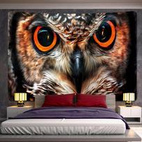 Owl Tapestry Lion Psychedelic Scene Art Deco Tapestry Hippie Boho Decor Bedroom Room Aesthetics Wall Hanging Home Decor 100X70CM