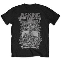 Official Licensed Asking Alexandria Skull Stack T Shirt Rock Metalcore S