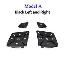 Automobilio vairo dangtelis Valdymo daugiafunkcis jungiklio mygtukas Mercedes Benz C E GLK klasės W204 X204 W212 W218 W156 A Black 1 Pair