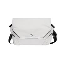 GYXX Magnetic Buckle Crossbody Bag, Men's Shoulder Bag, Messenger Bag, Laptop Bag, White, Medium Size balta