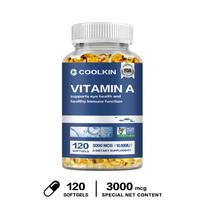 Coolkin - Vitamin A & Cod Liver Oil Capsules - Eye Health, Immune Function, and Skin Health 120*1