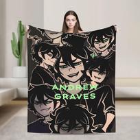 Šilta antklodė Kelionė Biuras Andy ir Leyley karstai Mesti antklodę Flanelinė lovatiesė Miegamajam Grafinė sofos-lovos uždangalas 75X95CM