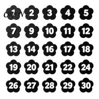 Student Number Identification 30PCS Numbered Pencil Toppers, Reusable Prevent Confusion Labels, Toppers Plastic Tracking Marker Clips, for Teachers juoda