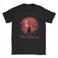Camiseta Bloodborne Hunter Silhouette Gothic Moon S įvairiaspalvis