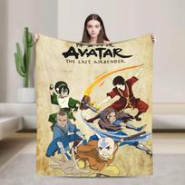 Avataras Paskutinis oro valdovas Antklodė Minkšta Juokinga Pliušinė Lovatiesė Mėtoma Vaikams Svetainei Flanelinė Lovatiesė Lovos Užvalkalas 75X95CM