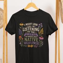 Native Wildflowers Shirt, Botanical Garden Tee, Comfort Colors 1717 L