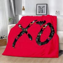 The Weeknd XO Fashion Singer Star Printed Blanket  Soft Warm Picnic Travel Blanket for Home Use Comfortable Gift for Birthdays 75X95CM