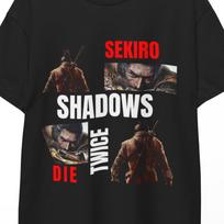 Sekiro Shadows Die Twice T Shirt, Sekiro Shadows Shirt Art Print Style, Video Game Samurai Tee, Japanese Action Game Inspired Apparel Unisex 3XL